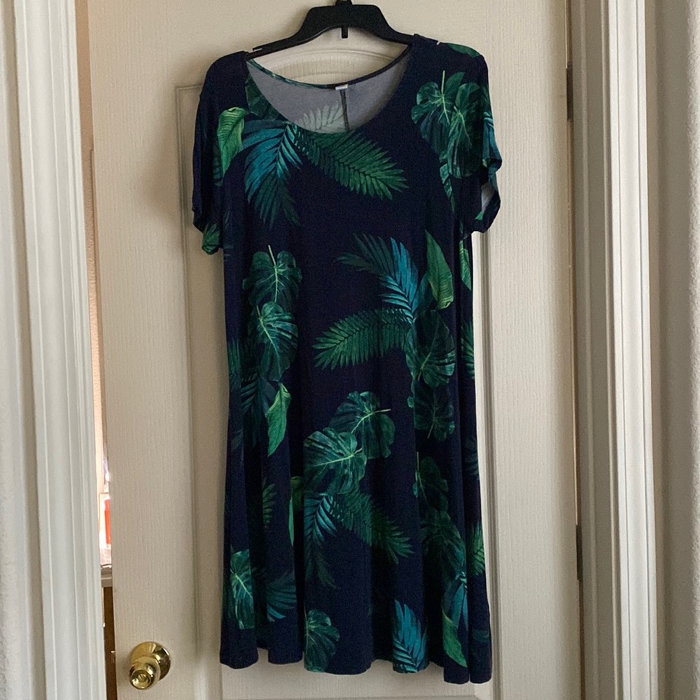 Knit palm dress